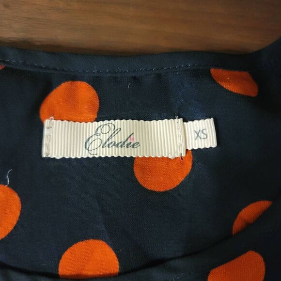 Elodie Bow Back Polka Dot Tank Top Sz XS - Picture 4 of 4